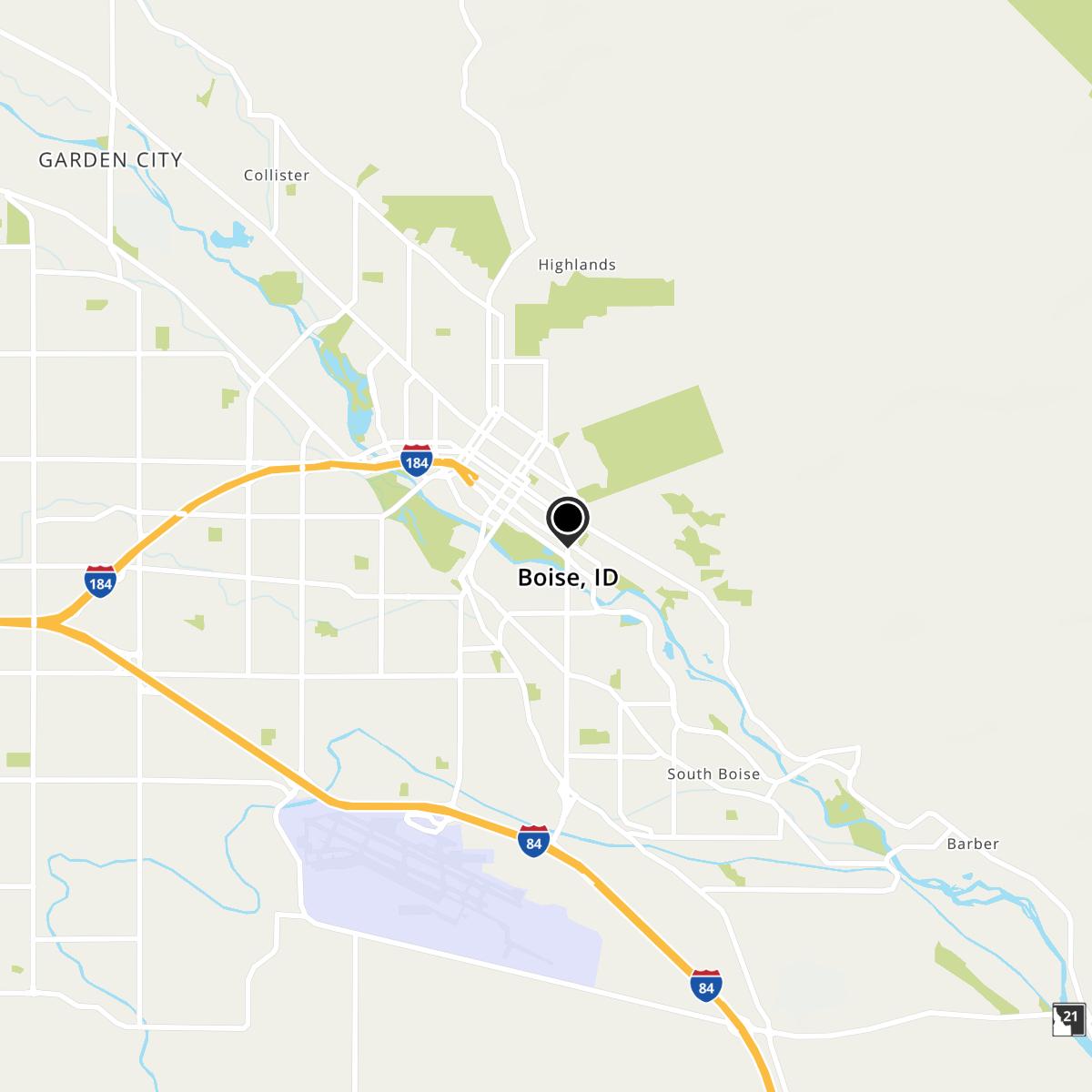 Boise, ID Map