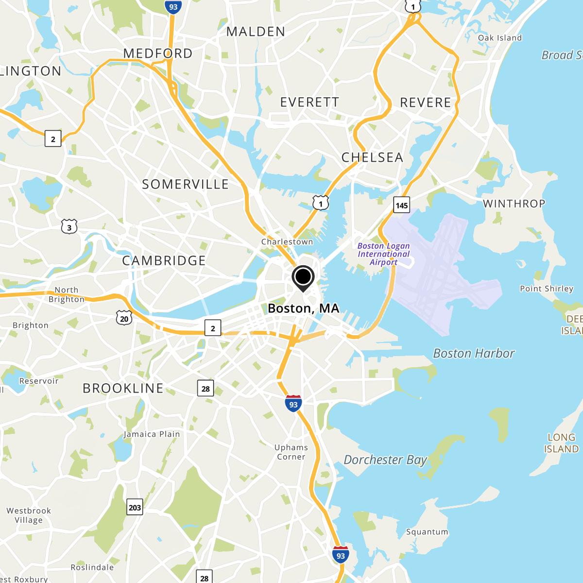 Boston, MA Map