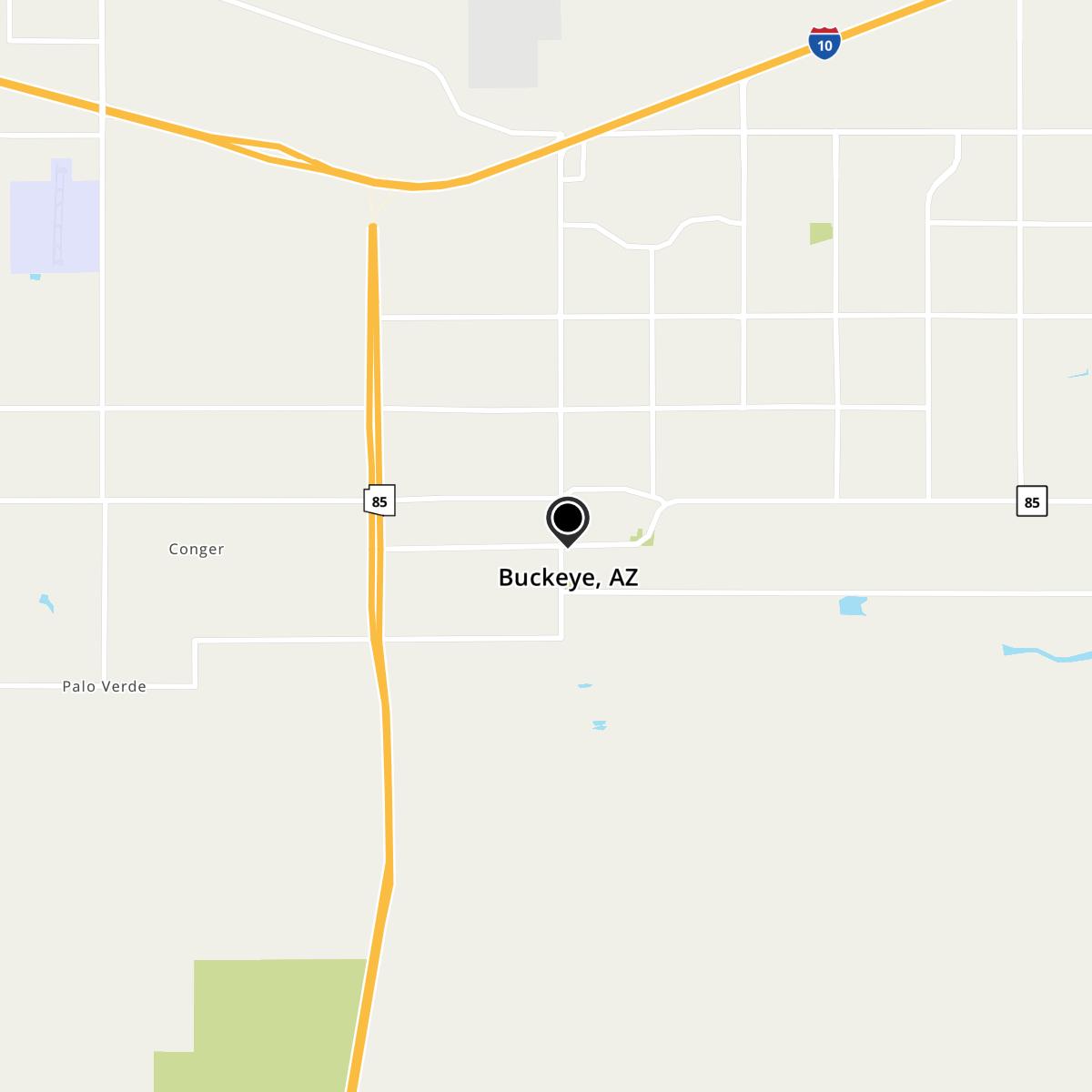 Buckeye, AZ Map