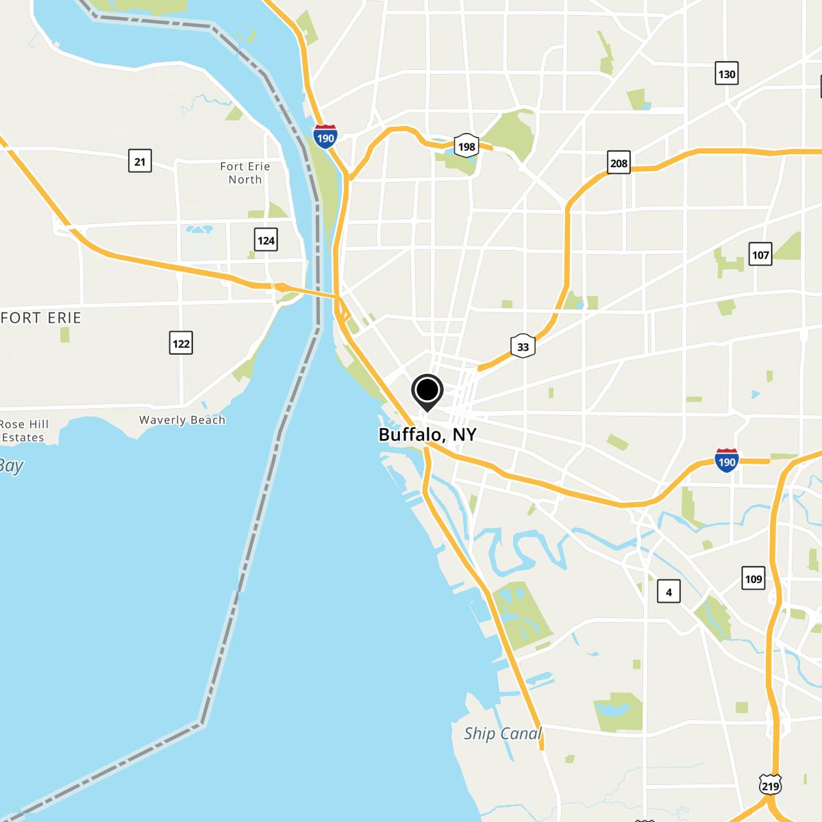 Buffalo, NY Map