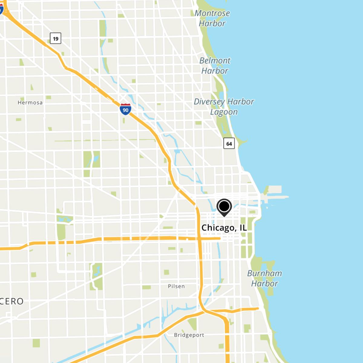 Chicago, IL Map