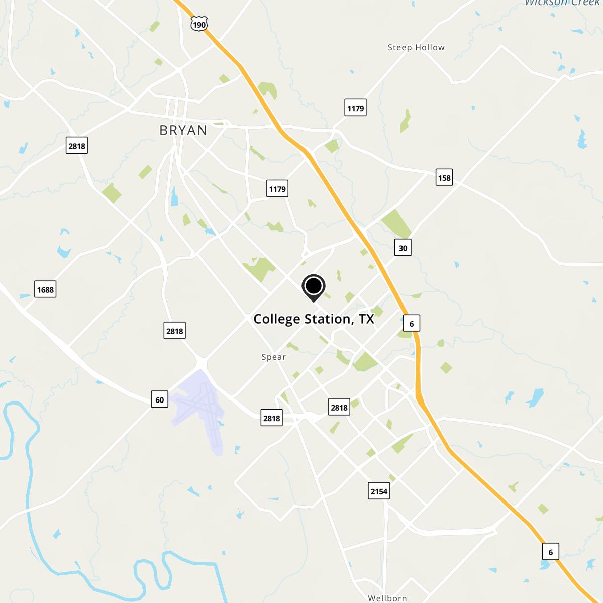 College Station, TX Map