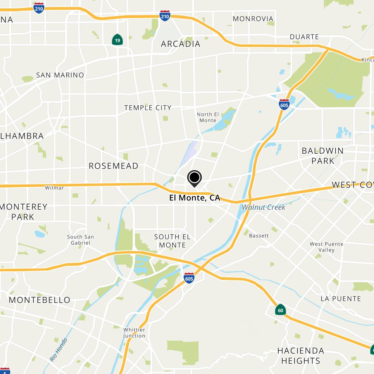 El Monte, CA Map