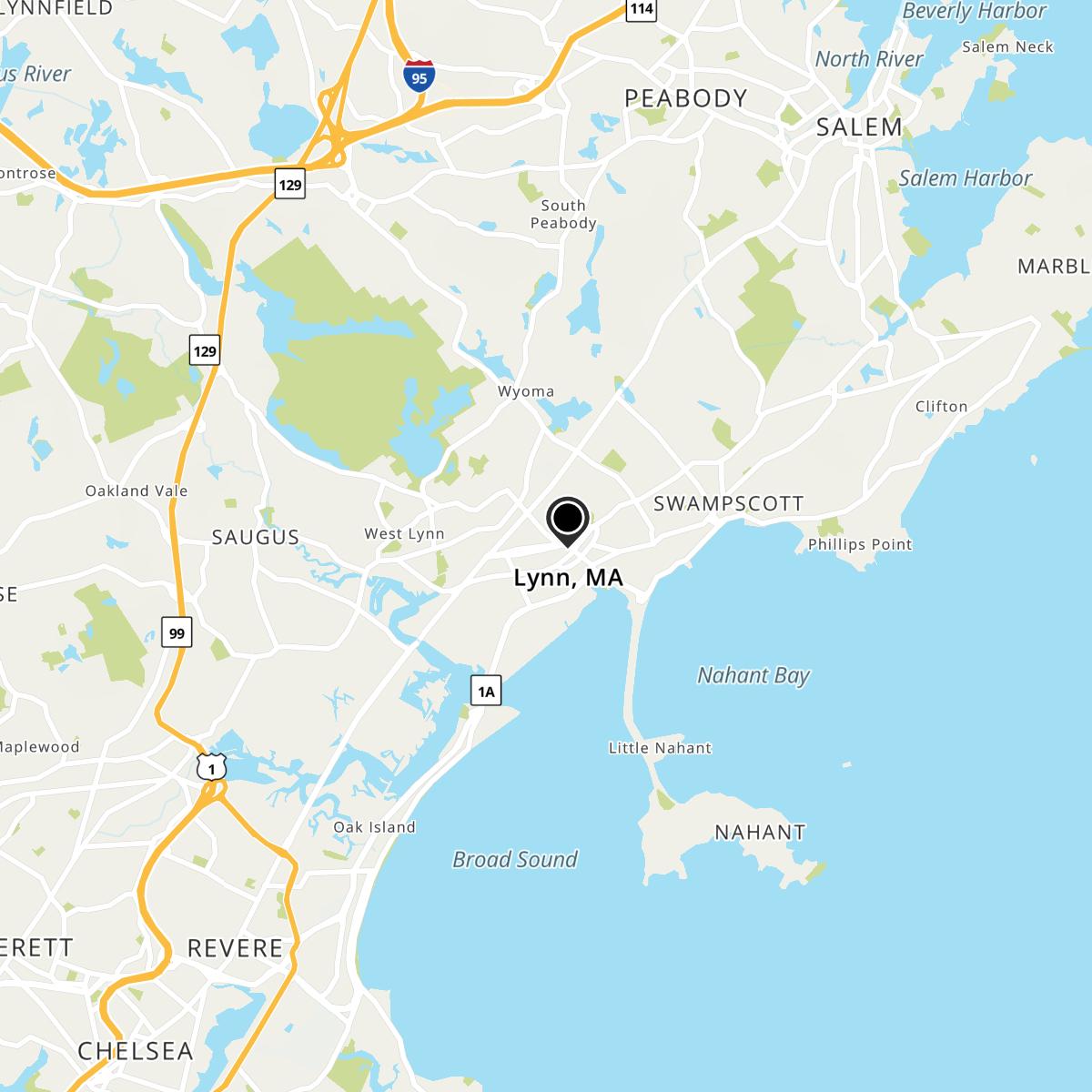 Lynn, MA Map