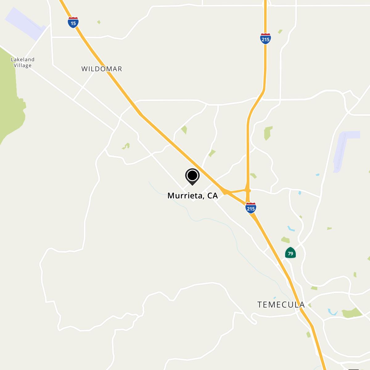Murrieta, CA Map