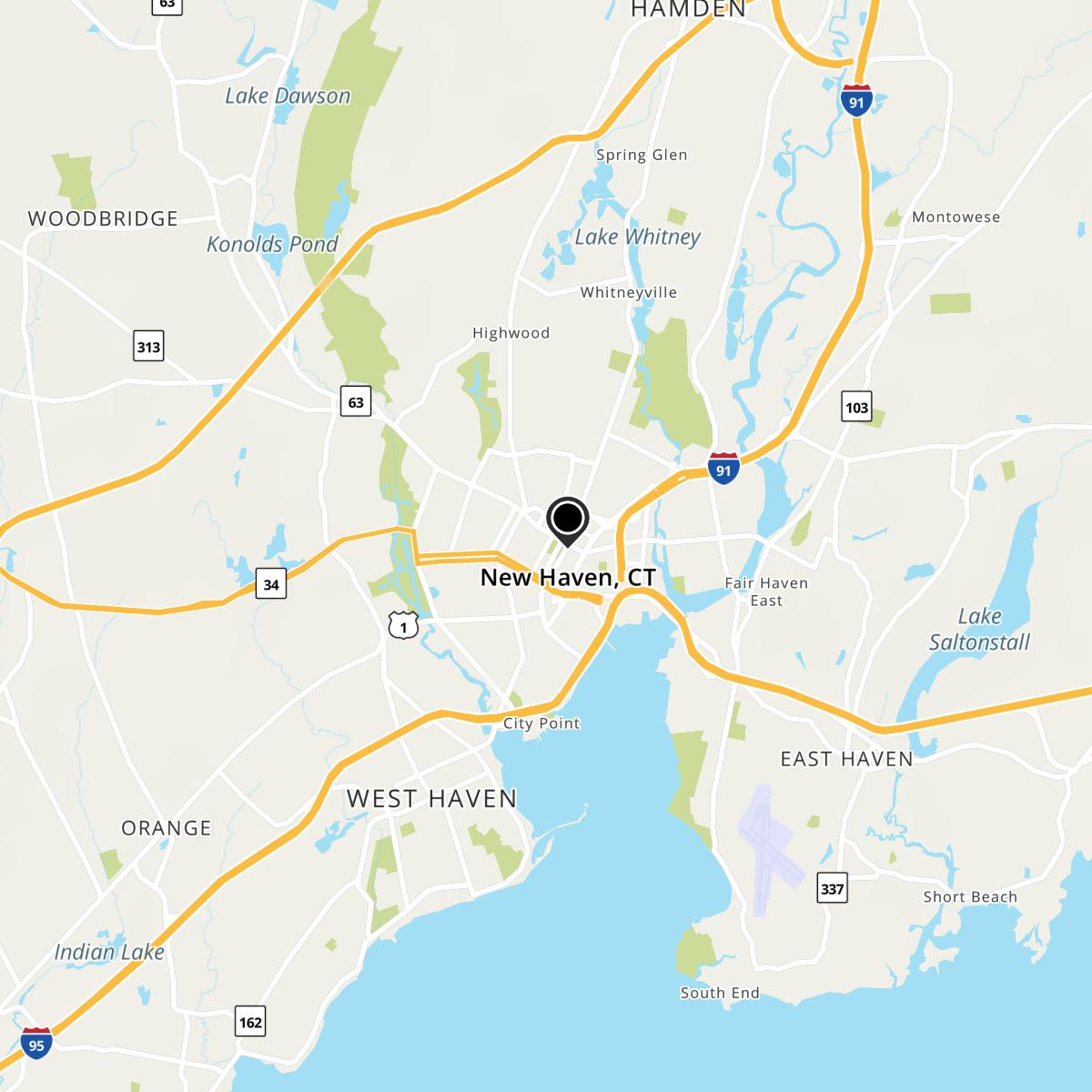 New Haven, CT Map