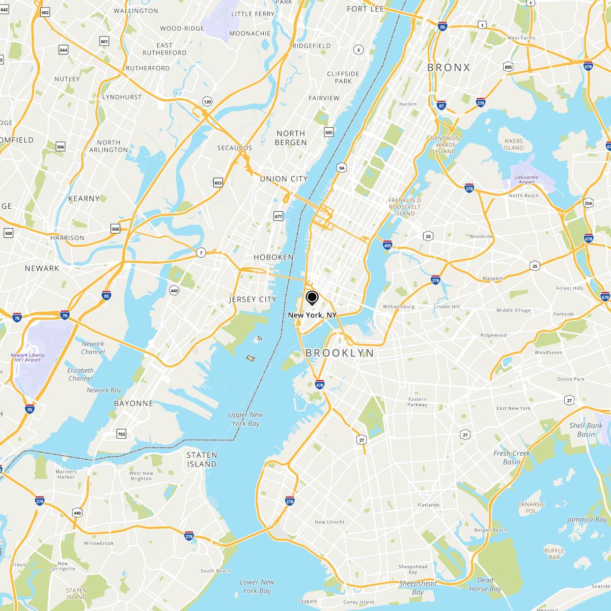 New York, NY Map