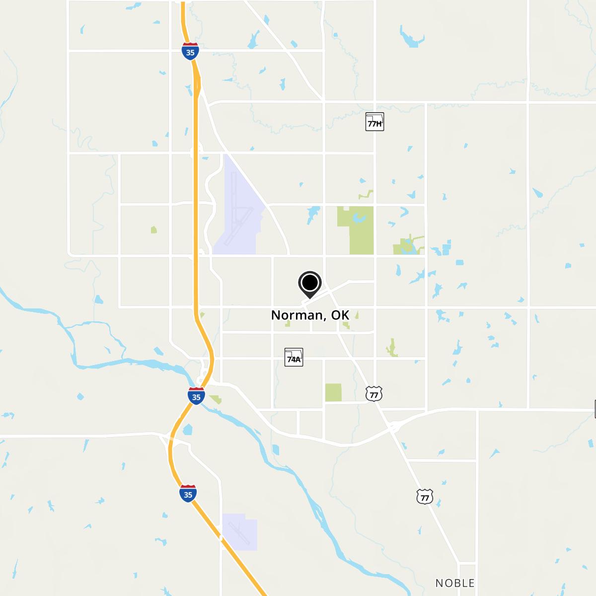 Norman, OK Map