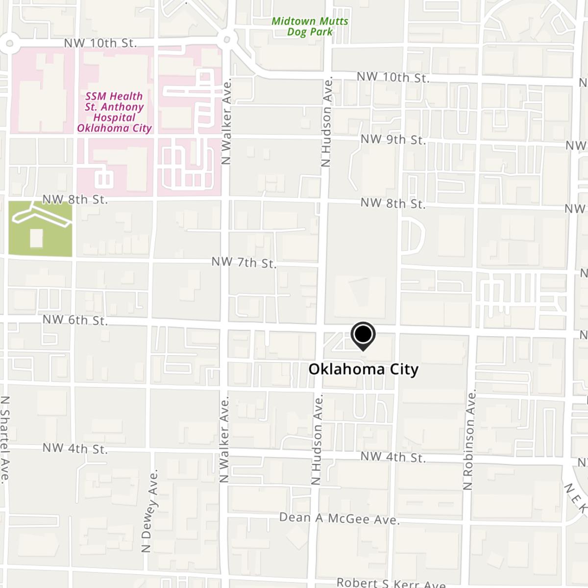 Oklahoma City, OK Map