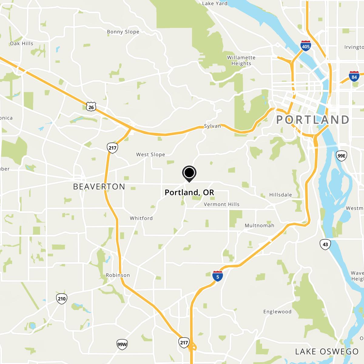 Portland, OR Map