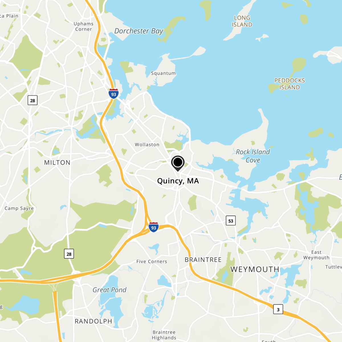 Quincy, MA Map