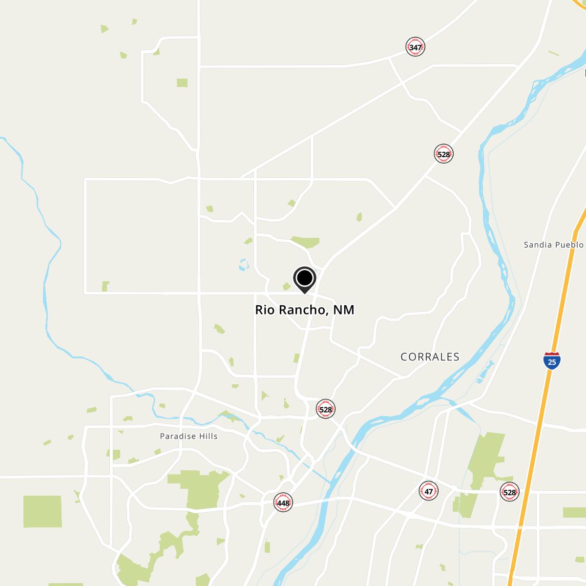 Rio Rancho, NM Map