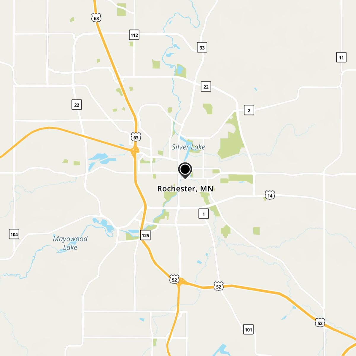 Rochester, MN Map