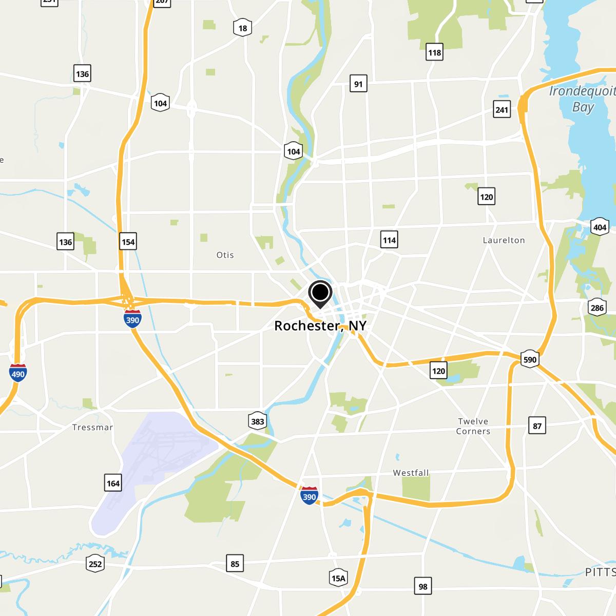 Rochester, NY Map