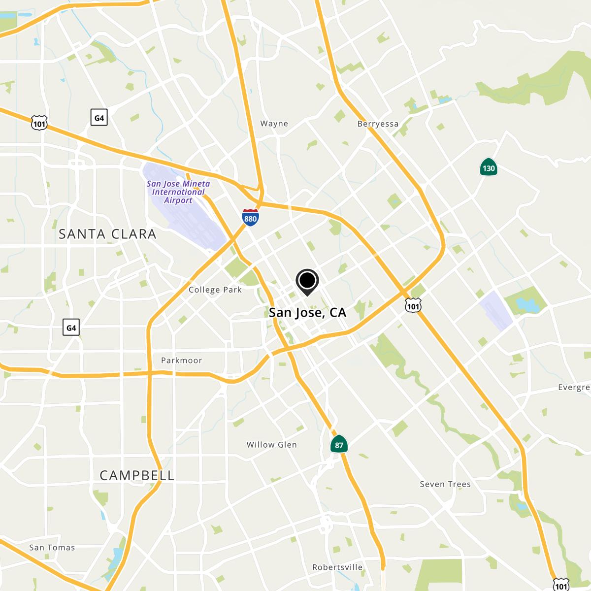 San Jose, CA Map