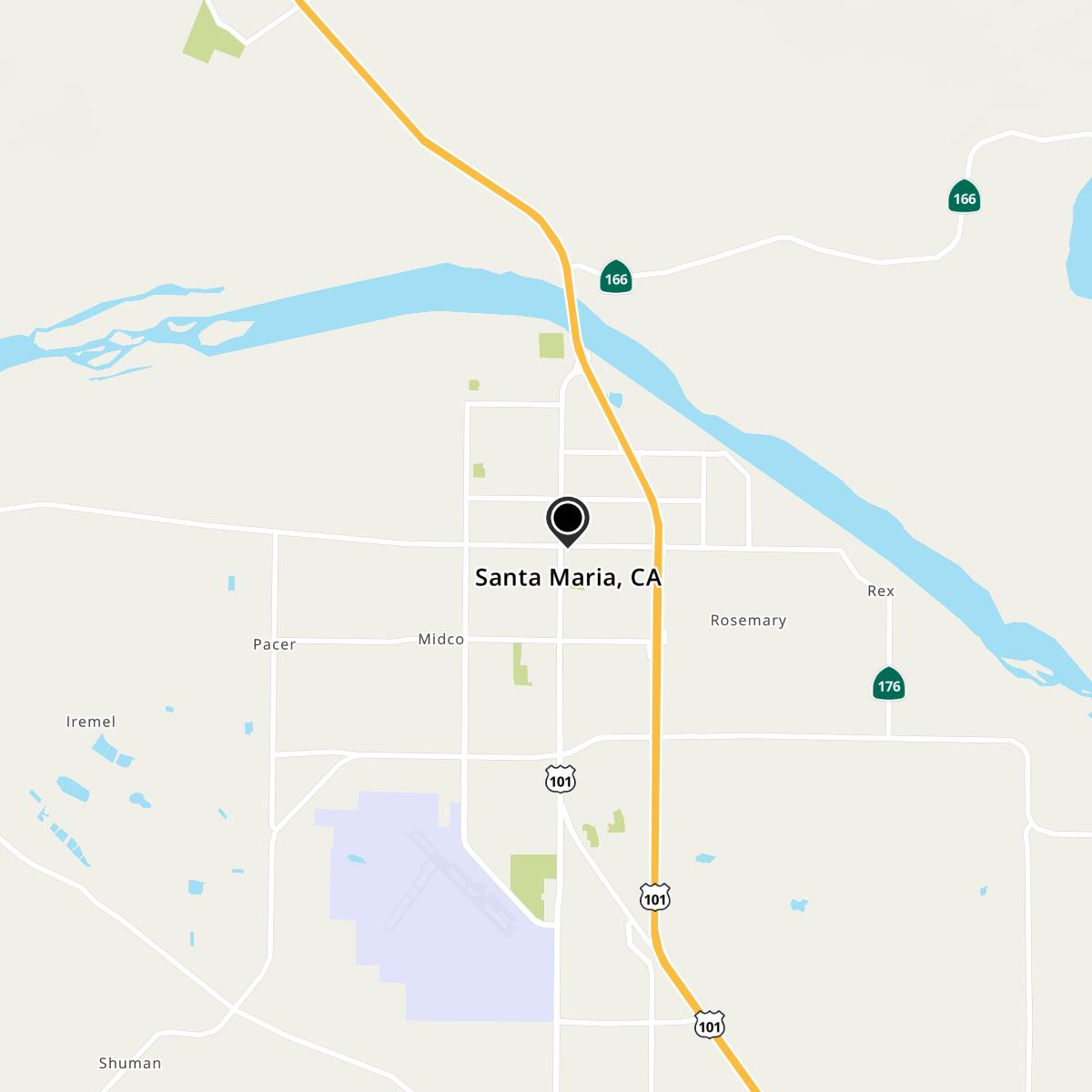 Santa Maria, CA Map