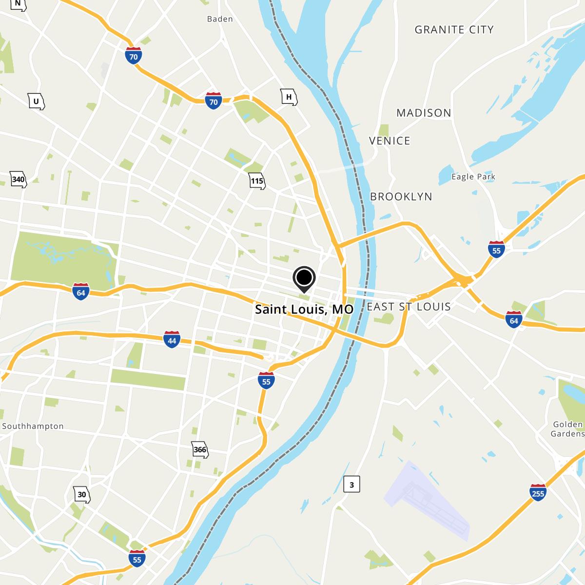 St. Louis, MO Map