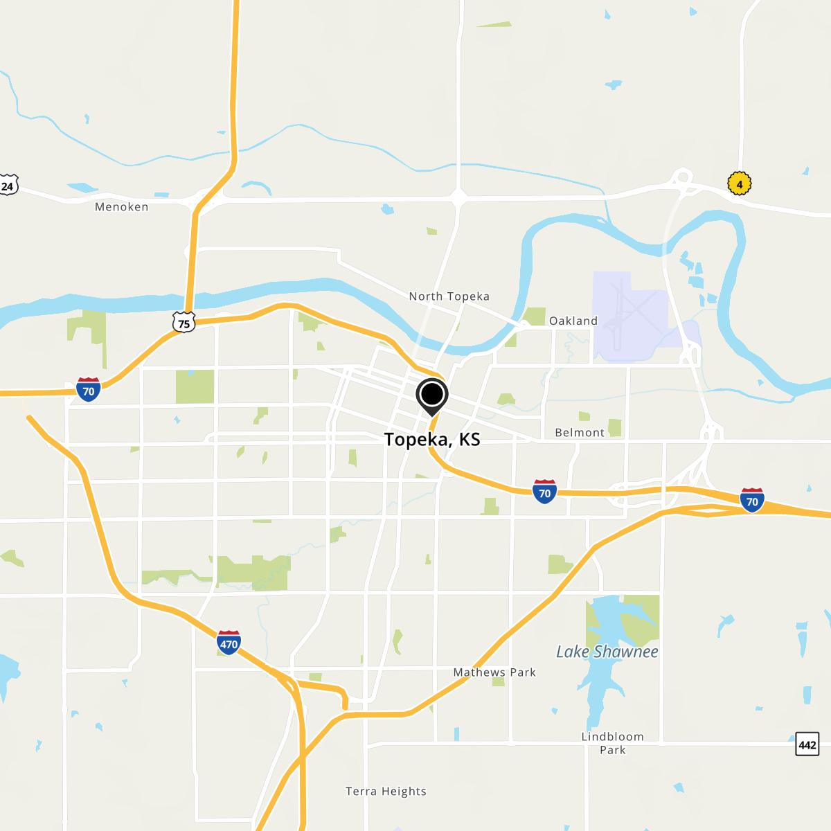 Topeka, KS Map