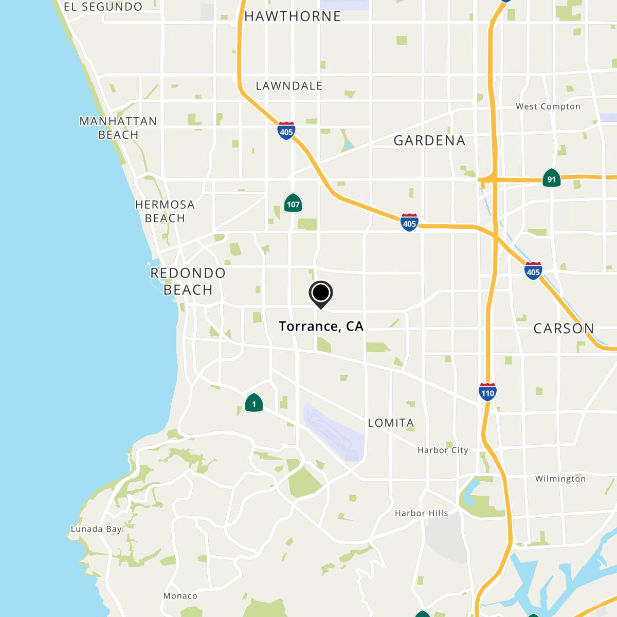 Torrance, CA Map