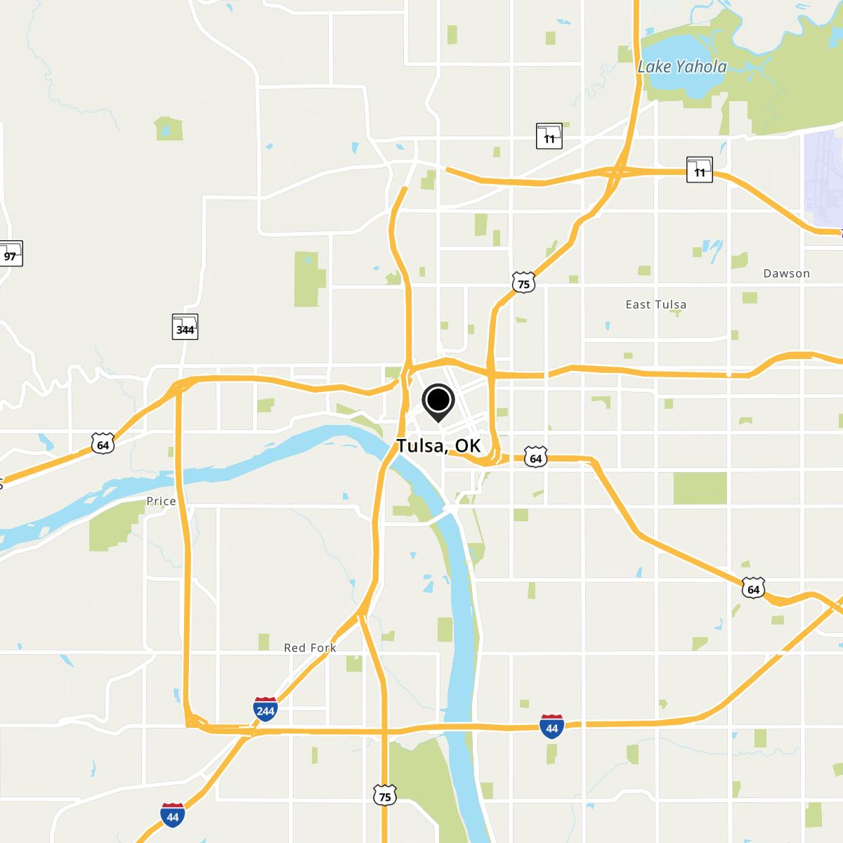 Tulsa, OK Map