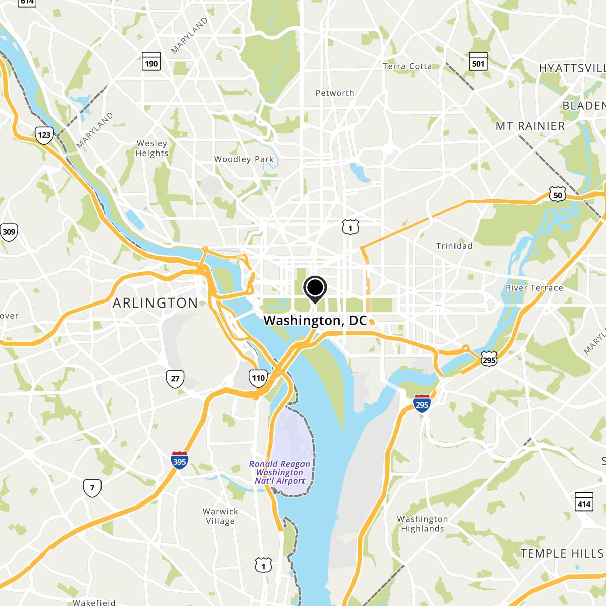 Washington, DC Map