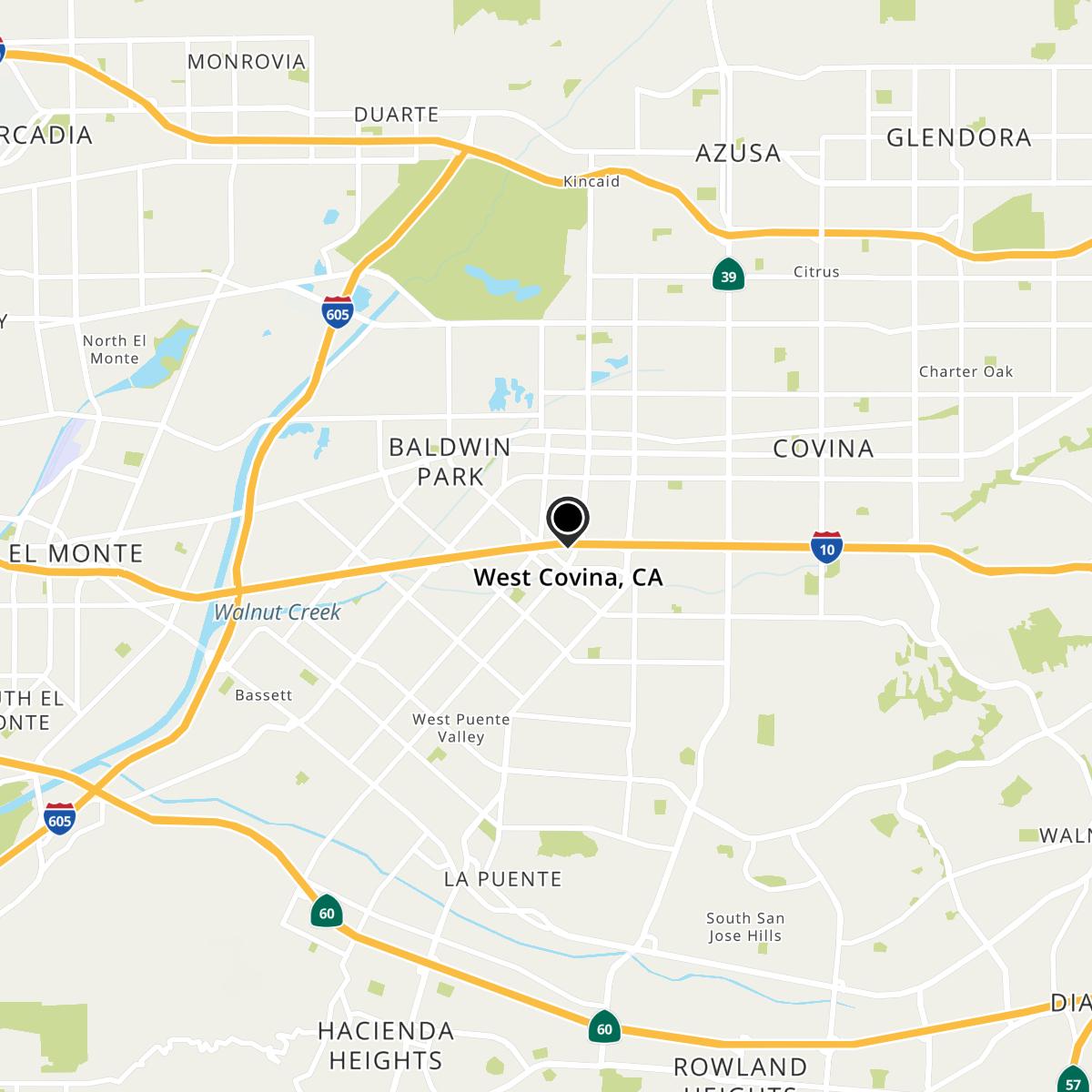 West Covina, CA Map