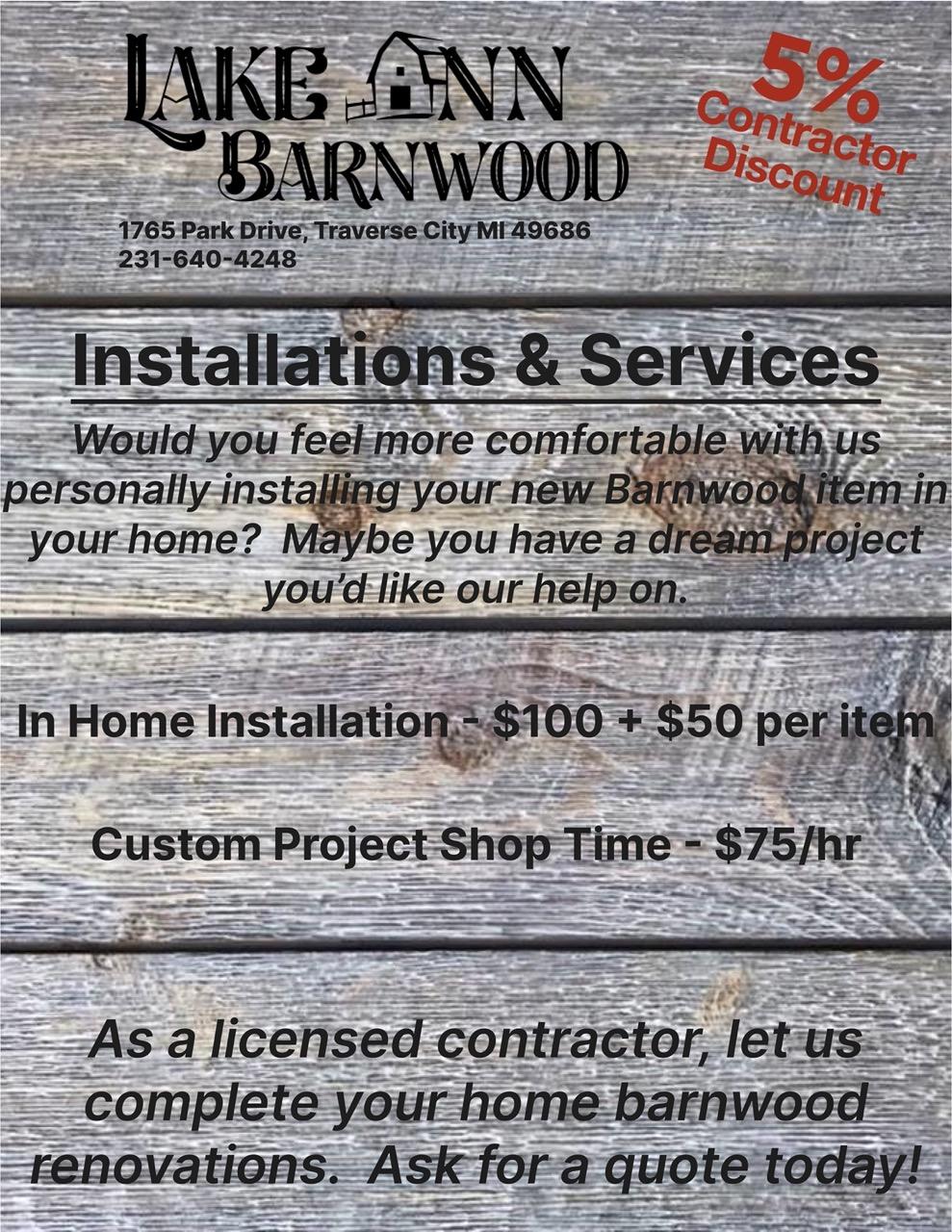 Lake Ann Barnwood
