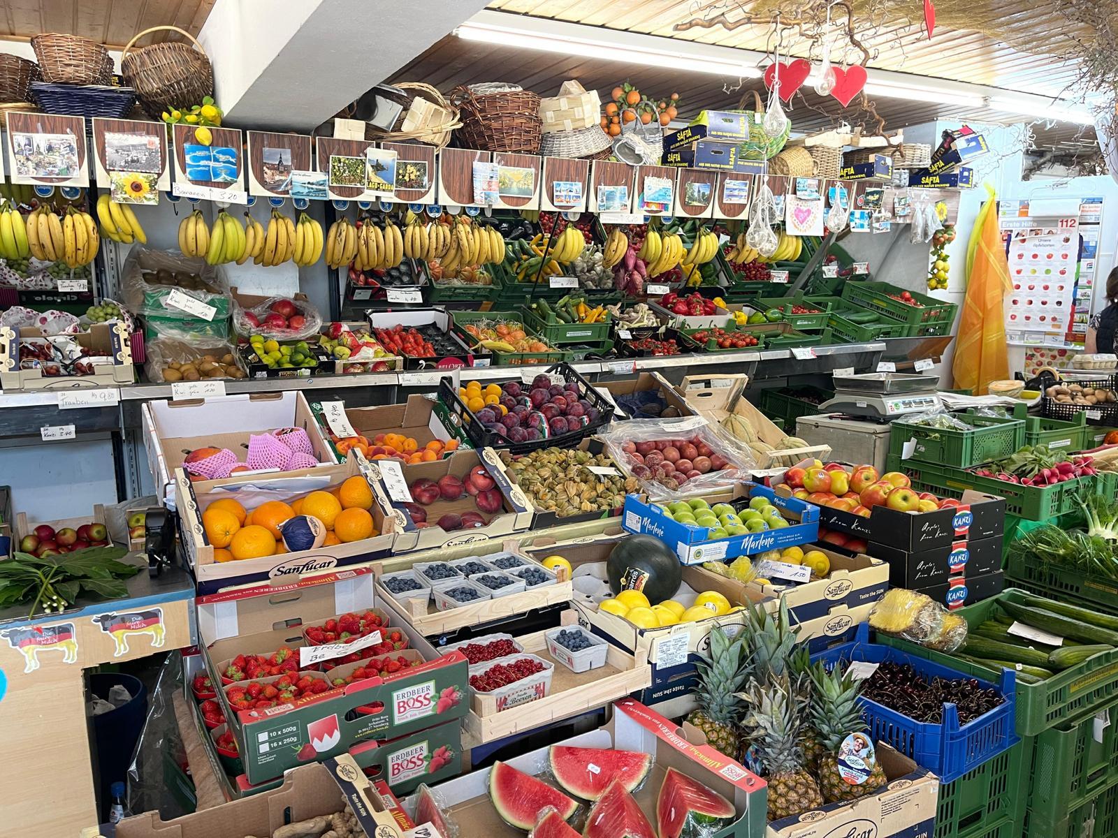 ,Langer - Blumen-Lebensmittel-Obst