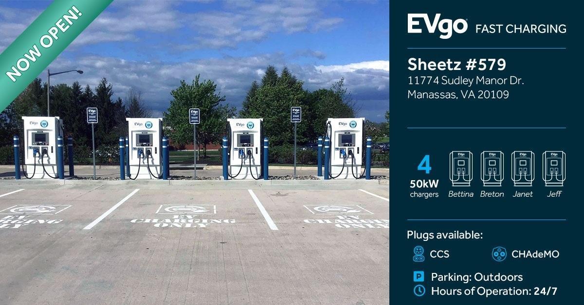 EVgo Car Charging Station
