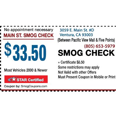Main Street Smog Test