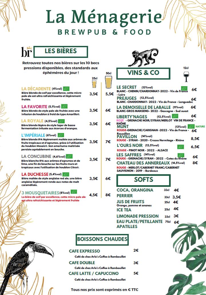 La Ménagerie - Bière artisanale & Burger maison