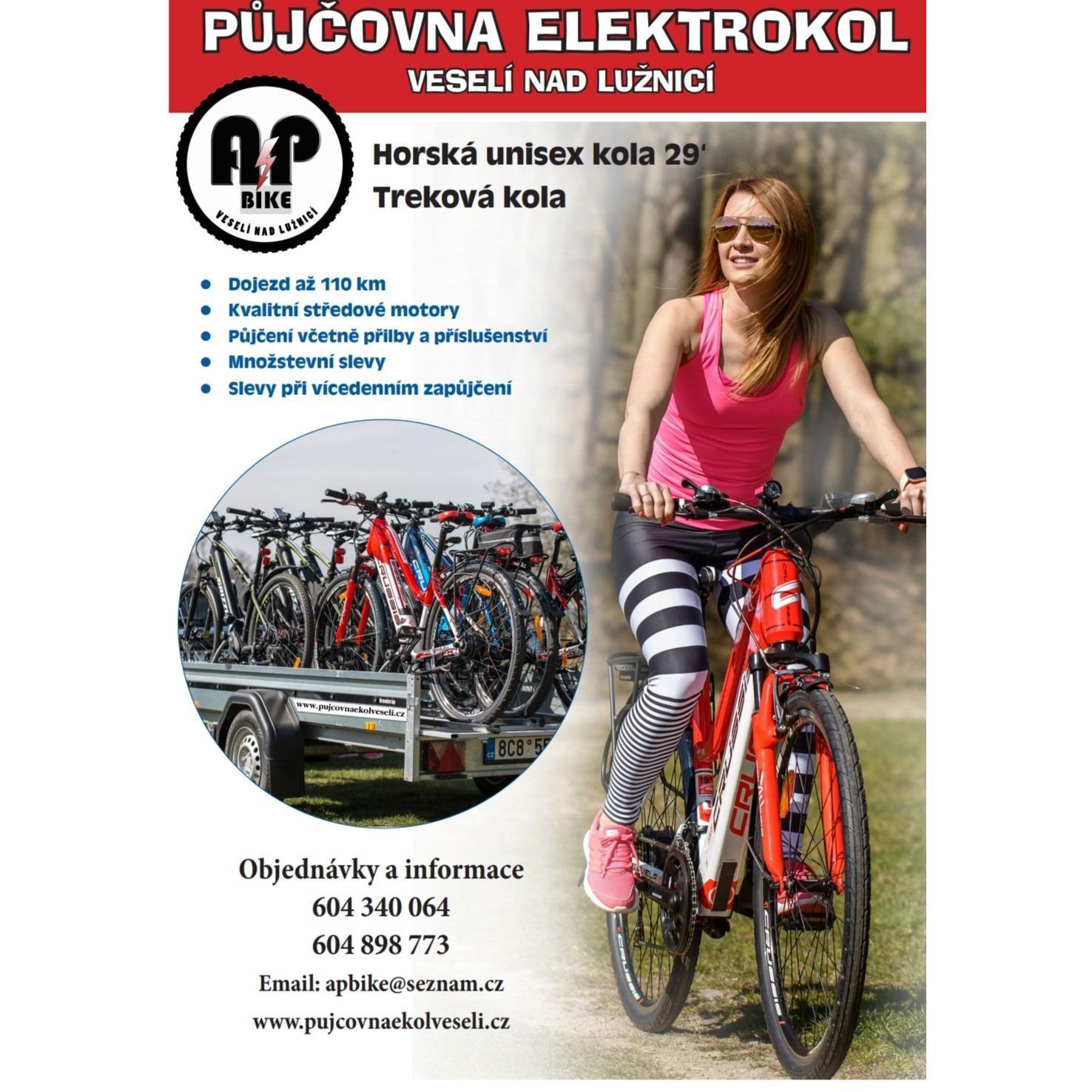 Půjčovna elektrokol Veselí nad Lužnicí