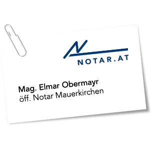 NOTARIAT Mauerkirchen, Mag Elmar Obermayr