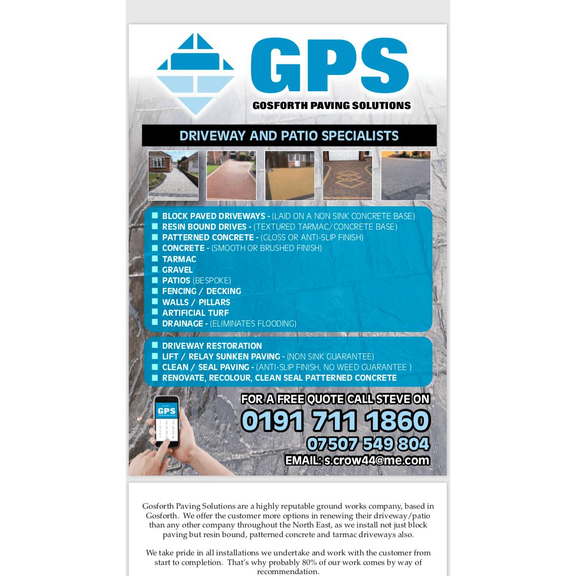 Gosforth Paving Solutions