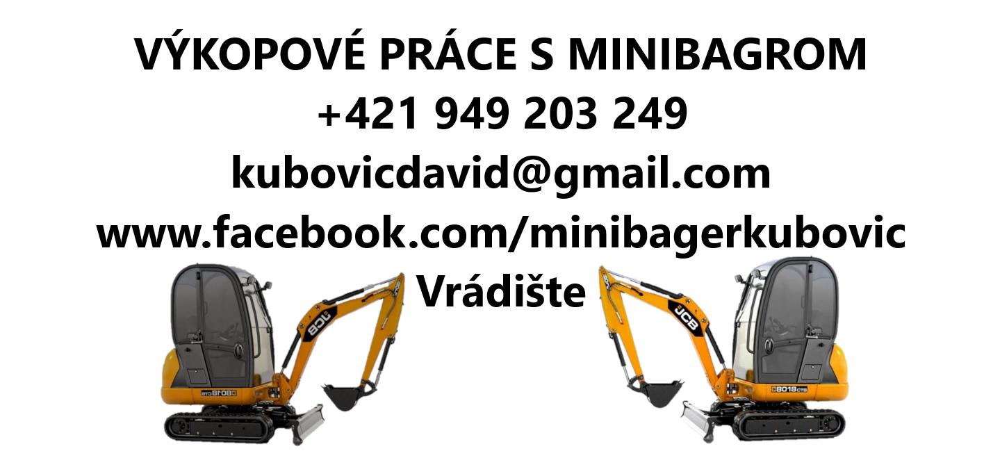 Minibager Kubovič - zemné a výkopové práce