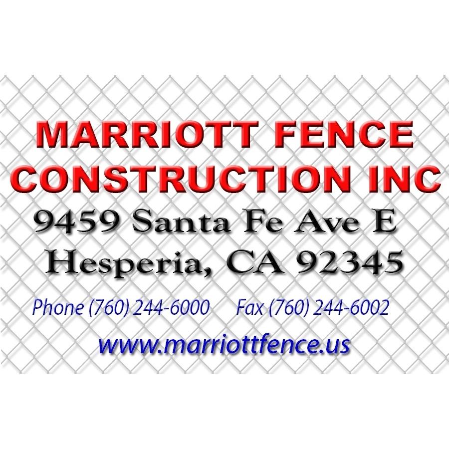 MARRIOTT FENCE CONSTRUCTION INC