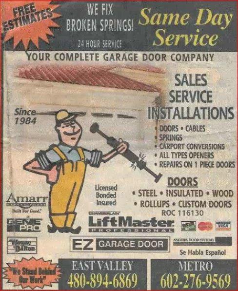 Ez garage door