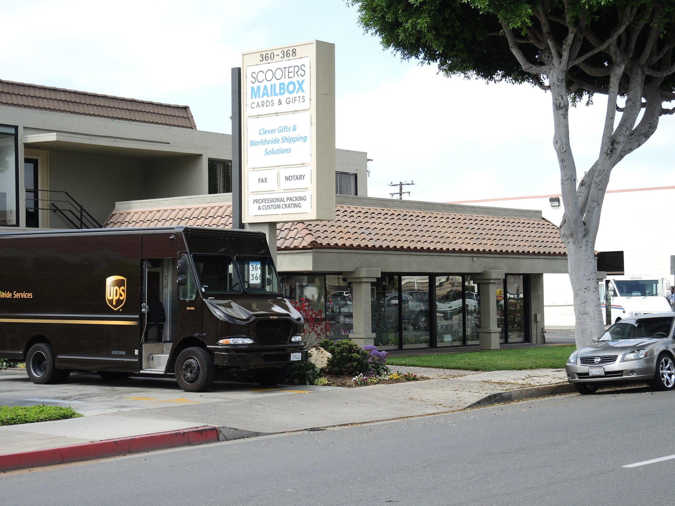 Scooters Mail Boxes Cards & Gifts
