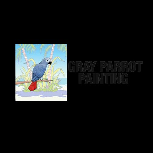 Gray Parrot Painting