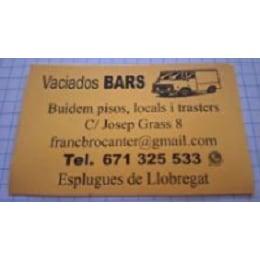 Vaciados Bars