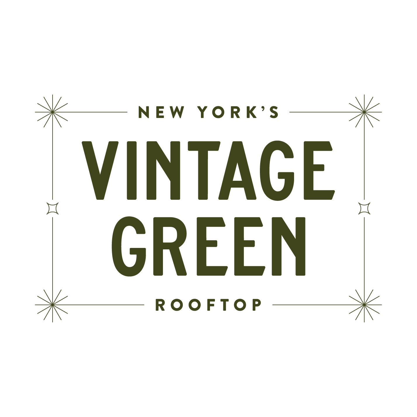 Vintage Green Rooftop