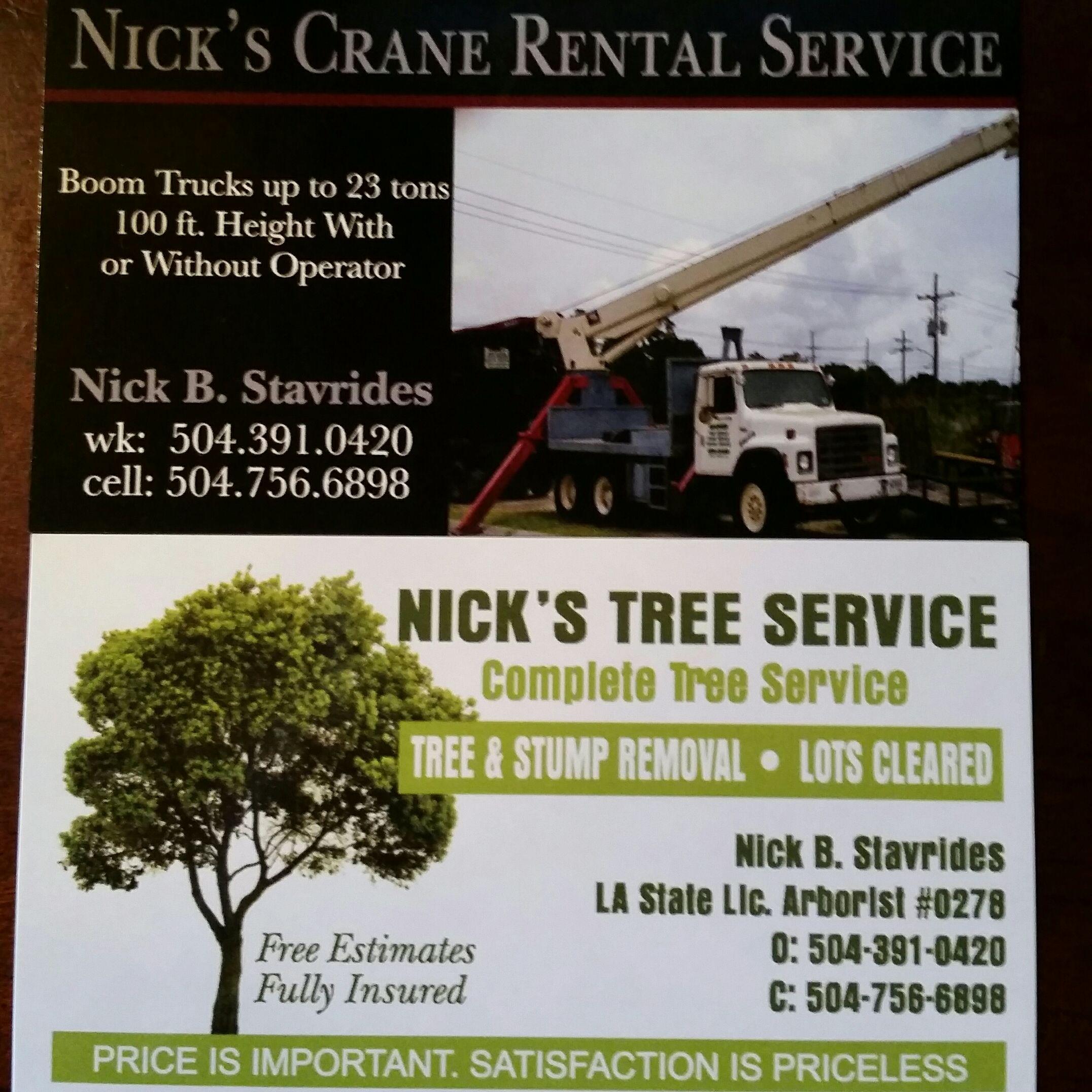 Nick's Crane Rental Service