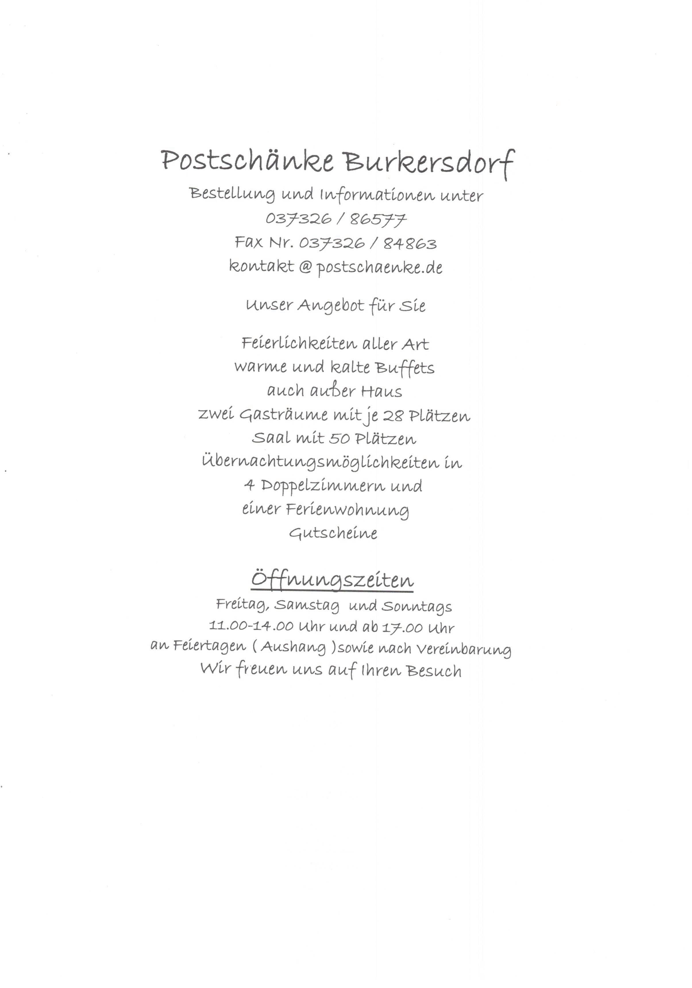 Postschänke Burkersdorf