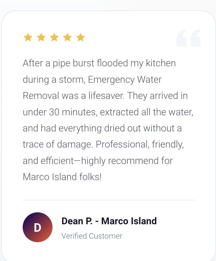 Emergency Water Removal