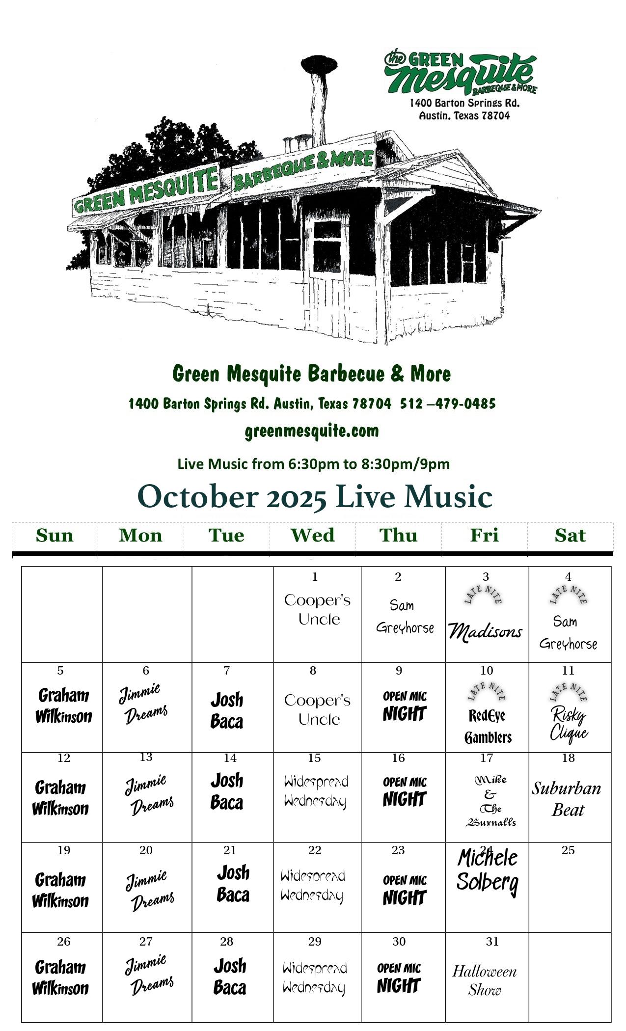 The Green Mesquite BBQ & More