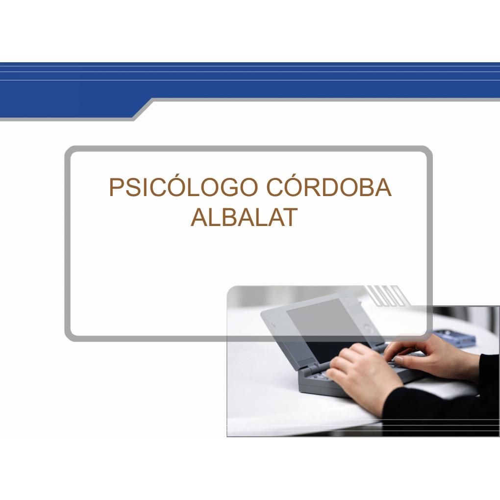 Juan Antonio ALBALAT - PSICÓLOGO CÓRDOBA