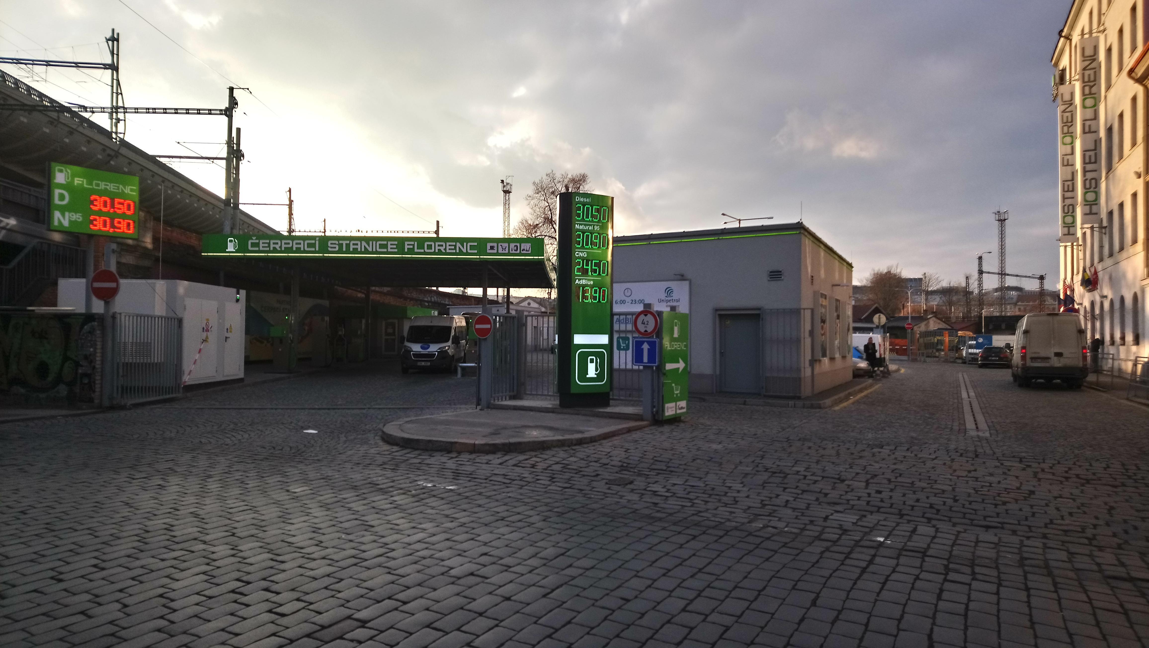 Čerpací stanice Florenc