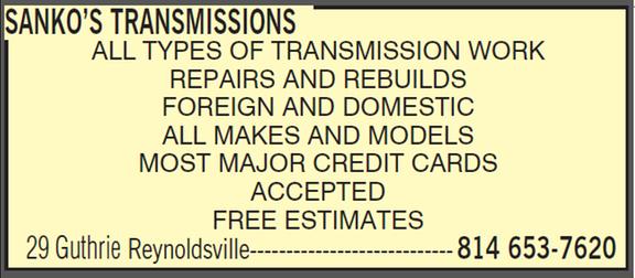 Sanko's Transmissions