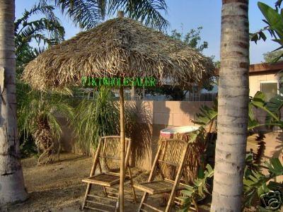Tiki Hut Thatch BBQ Island Palapa Umbrella Imports