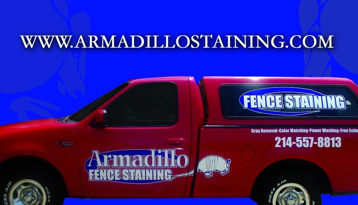 Armadillo Fence Staining
